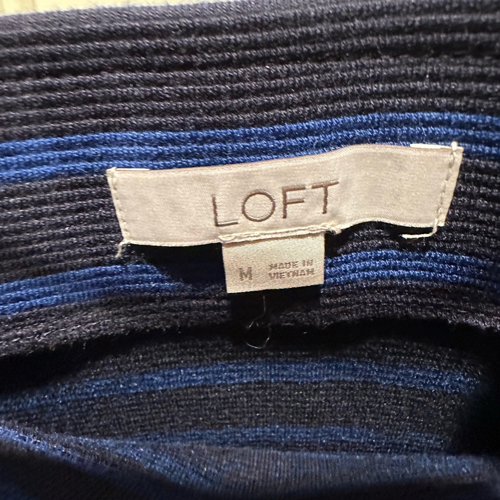 Loft. Black and blue size M skirt